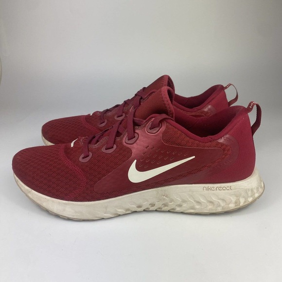 NIKE Legend React Red/White Running Shoes Sneakers Women's Size 10 Men’s 8 - Picture 2 of 7